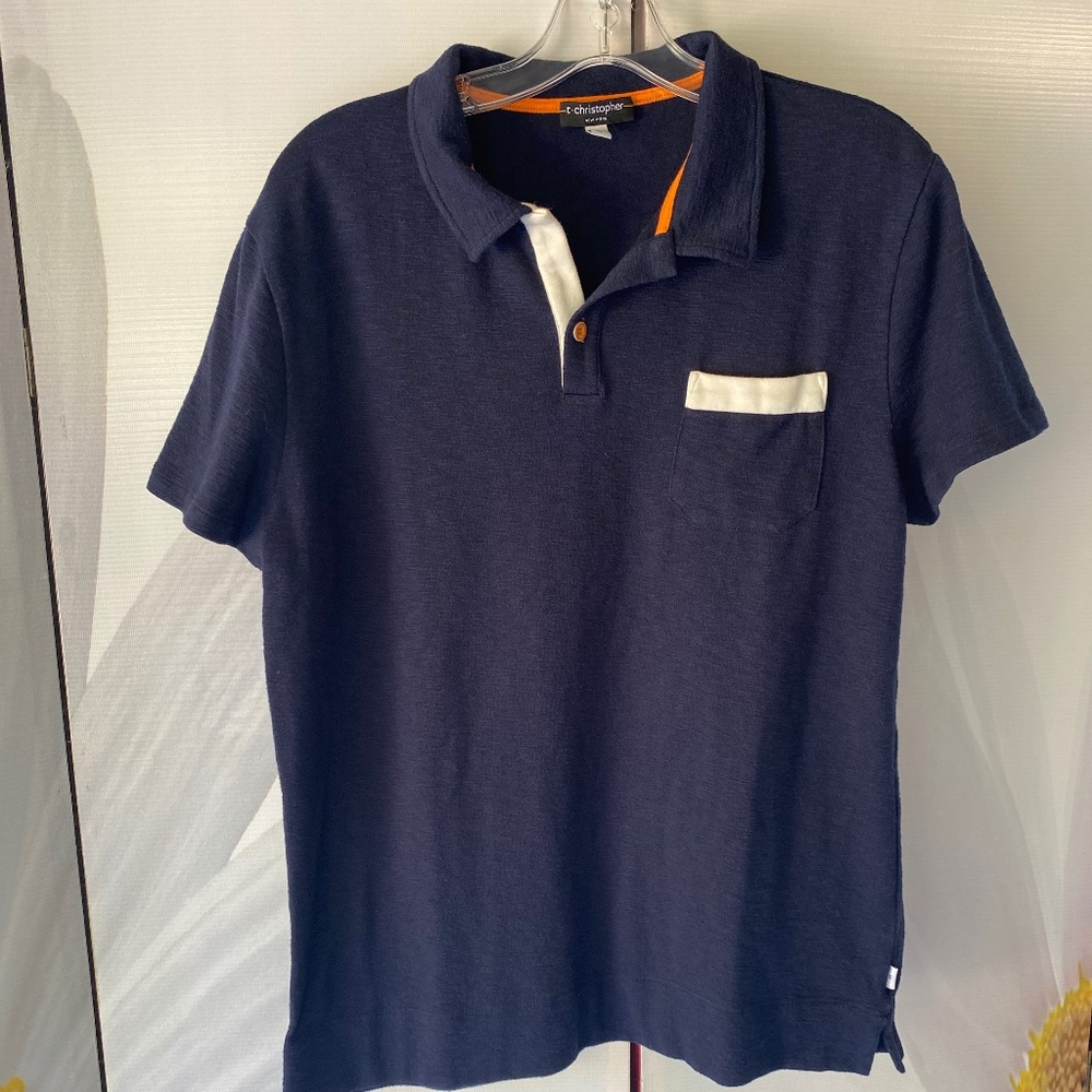 T. Christopher navy polo
